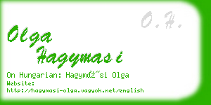 olga hagymasi business card